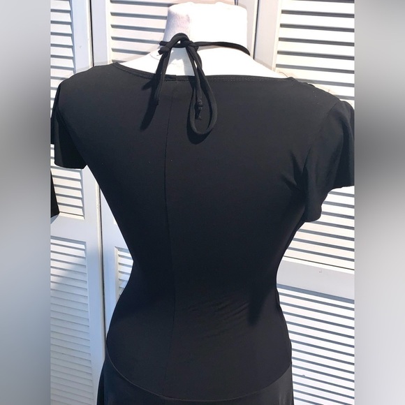 BCX Black wrap pleated dress Women’s Medium - Picture 6 of 8